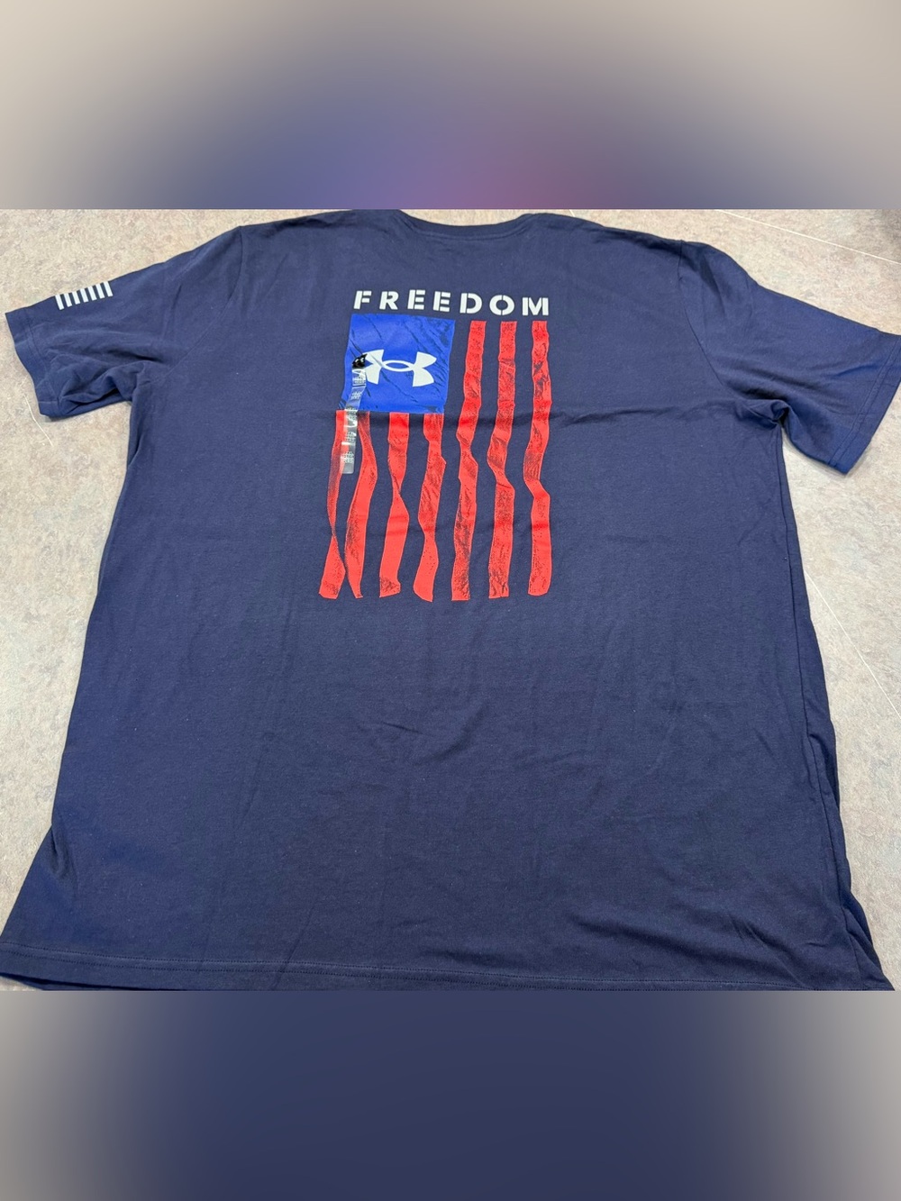 Under Armour Navy Graphic Tee FREEDOM